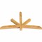 Ekena Millwork Alberta Rough Sawn Timber Gable Bracket, Western Red Cedar, 72"W x 42"H x 4"D x 4"F, 14/12 Pitch GBW072X42X0404ALB00RWR - alternate 5